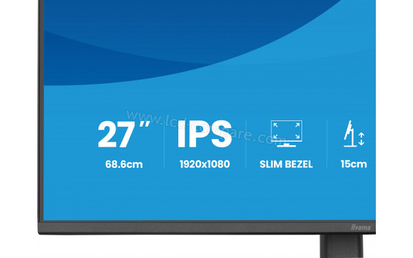 IIYAMA ProLite XB2793HSU-B1 - Zoom sur la partie basse