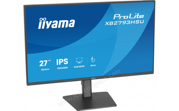 IIYAMA ProLite XB2793HSU-B1 - Vue 3/4 gauche
