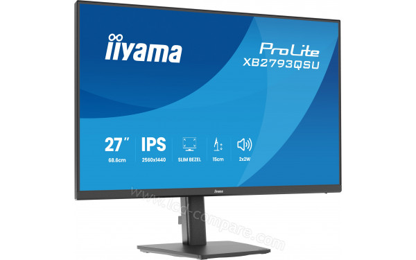 IIYAMA XB2793QSU-B1 - Vue 3/4 gauche