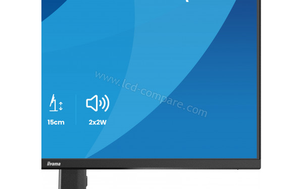 IIYAMA XB2793QSU-B1 - Zoom sur la partie basse