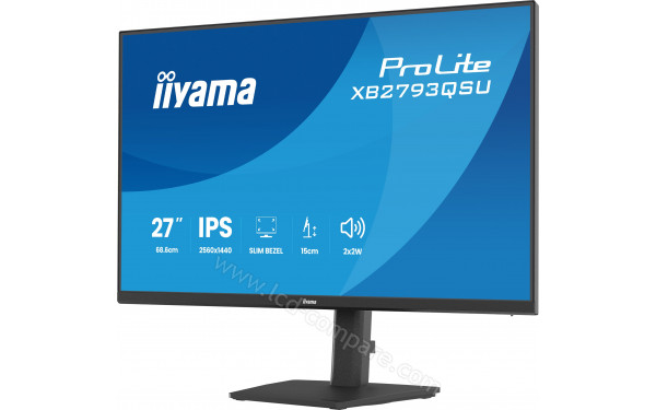 IIYAMA XB2793QSU-B1 - Vue 3/4 droite