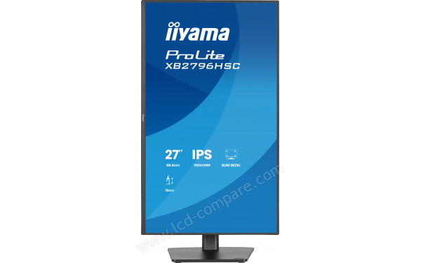 IIYAMA ProLite XB2796HSC-B1 - Vue de face en mode portrait