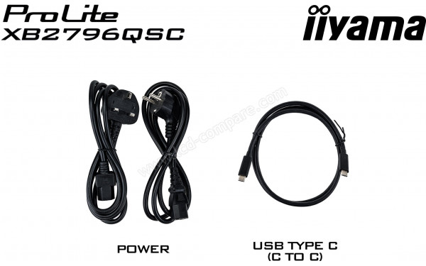 IIYAMA ProLite XB2796QSC-B1 - Accessoires