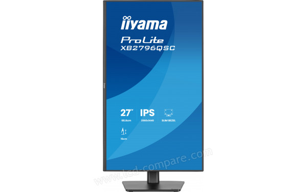 IIYAMA ProLite XB2796QSC-B1 - Vue de face en mode portrait