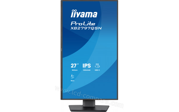 IIYAMA ProLite XB2797HSN-B1 - Vue de face en mode portrait