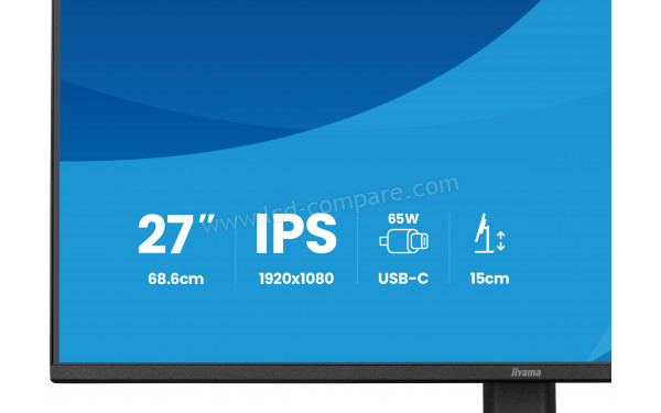 IIYAMA ProLite XB2797HSN-B1 - Zoom sur la partie basse