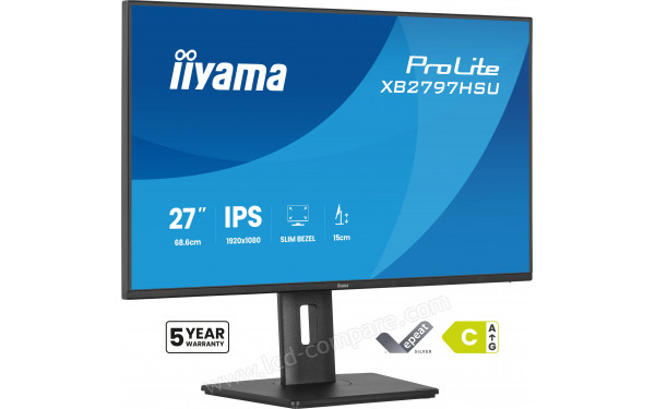 IIYAMA ProLite XB2797HSU-B1 - Vue 3/4 gauche