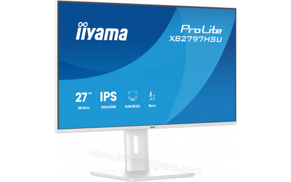 IIYAMA ProLite XB2797HSU-W1 - Vue 3/4 gauche