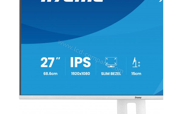 IIYAMA ProLite XB2797HSU-W1 - Zoom sur la partie basse