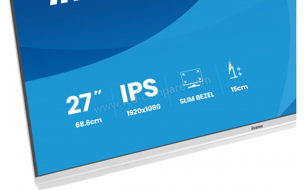 IIYAMA ProLite XB2797HSU-W1 - Zoom sur la partie basse