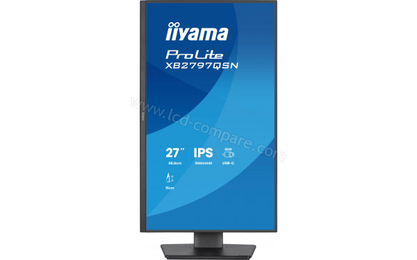 IIYAMA ProLite XB2797QSN-B1 - Vue de face en mode portrait