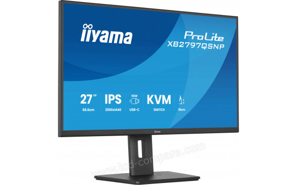 IIYAMA ProLite XB2797QSNP-B1 - Vue 3/4 gauche