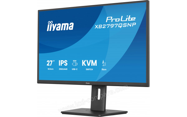 IIYAMA ProLite XB2797QSNP-B1 - Vue 3/4 droite