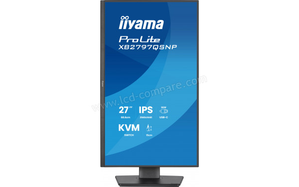 IIYAMA ProLite XB2797QSNP-B1 - Vue de face en mode portrait