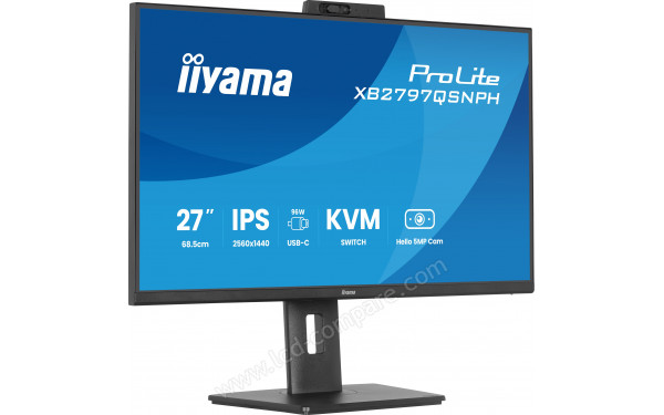 IIYAMA ProLite XB2797QSNPH-B1 - Vue 3/4 gauche