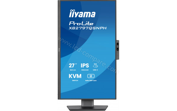 IIYAMA ProLite XB2797QSNPH-B1 - Vue de face en mode portrait