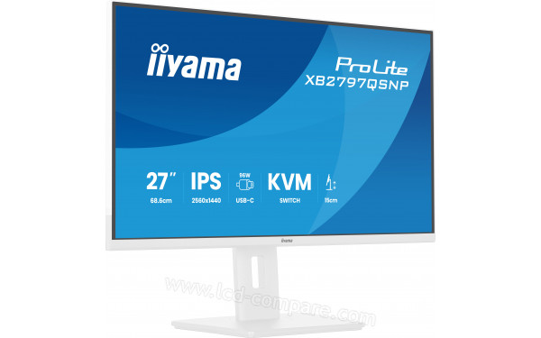 IIYAMA ProLite XB2797QSNP-W1 - Vue 3/4 gauche
