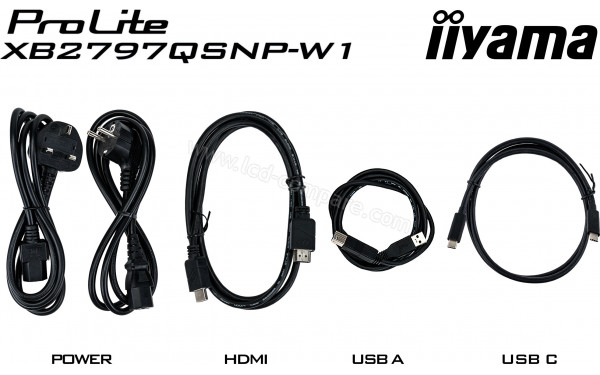 IIYAMA ProLite XB2797QSNP-W1 - Accessoires