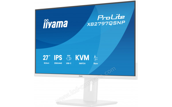 IIYAMA ProLite XB2797QSNP-W1 - Vue 3/4 droite