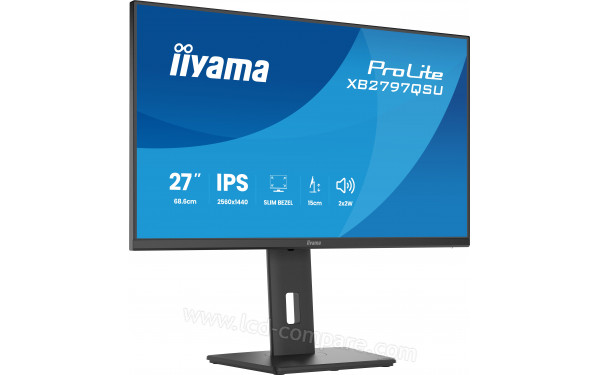 IIYAMA ProLite XB2797QSU-B1 - Vue 3/4 gauche