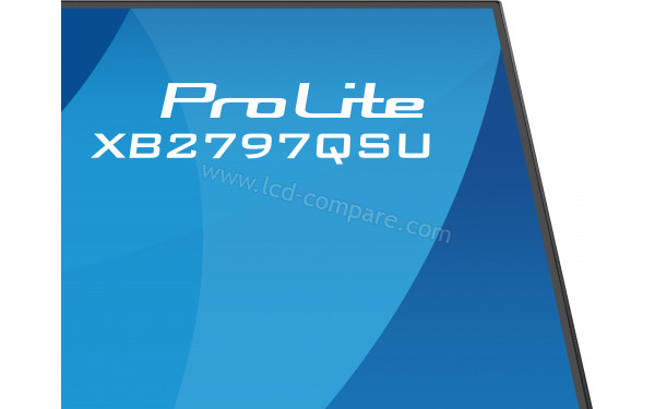 IIYAMA ProLite XB2797QSU-B1 - Zoom sur le coin sup&eacute;rieur droit