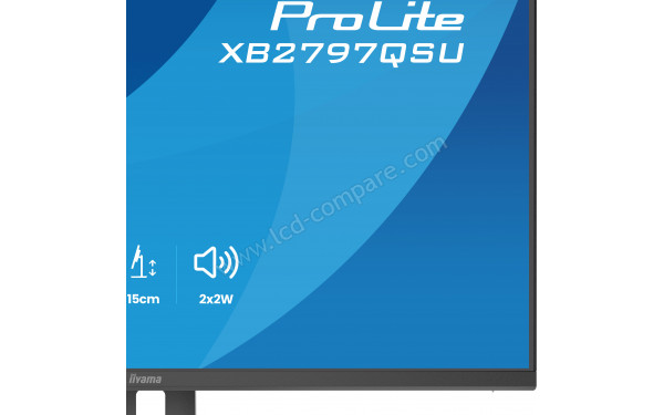 IIYAMA ProLite XB2797QSU-B1 - Zoom sur la partie basse