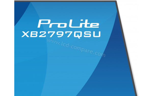 IIYAMA ProLite XB2797QSU-W1 - Zoom sur le coin sup&eacute;rieur droit