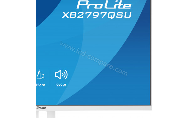 IIYAMA ProLite XB2797QSU-W1 - Zoom sur la partie basse