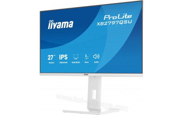 IIYAMA ProLite XB2797QSU-W1 - Vue 3/4 droite