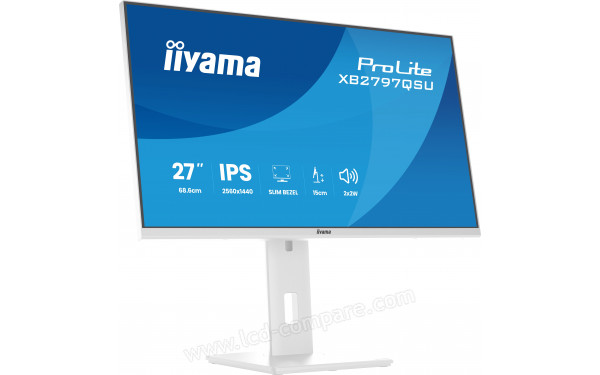 IIYAMA ProLite XB2797QSU-W1 - Vue 3/4 gauche