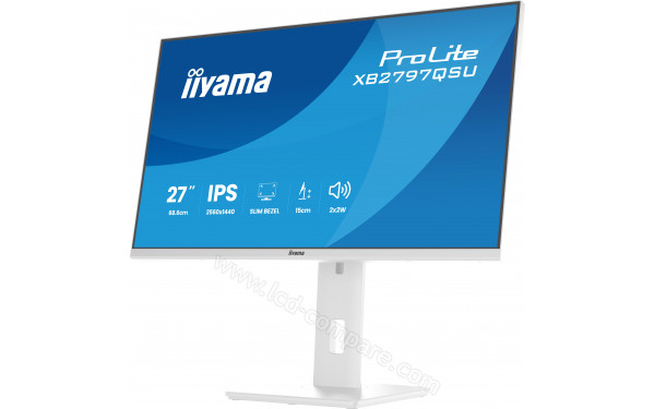 IIYAMA ProLite XB2797QSU-W1 - Vue 3/4 droite
