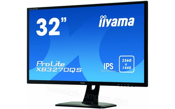 IIYAMA ProLite XB3270QS-B1 - Vue 3/4 droite