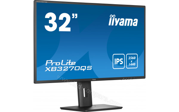 IIYAMA ProLite XB3270QS-B5 - Vue 3/4 gauche