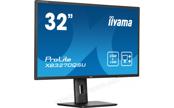 IIYAMA ProLite XB3270QSU-B1 - Vue 3/4 gauche
