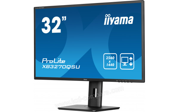 IIYAMA ProLite XB3270QSU-B1 - Vue 3/4 droite