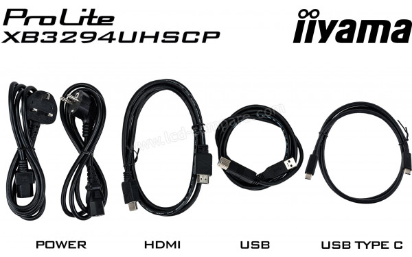 IIYAMA ProLite XB3294UHSCP-B1 - Connectiques