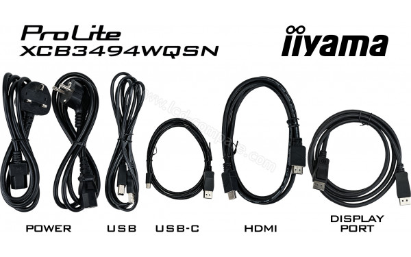 IIYAMA ProLite XCB3494WQSN-B1 - Accessoires