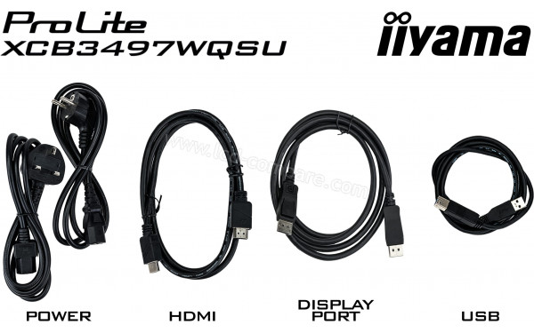 IIYAMA ProLite XCB3494WQSU-B1 - Accessoires