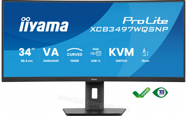 IIYAMA ProLite XCB3497WQSNP-B1 - Vue de face