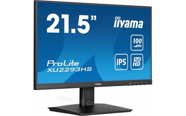 IIYAMA ProLite XU2293HS-B6 - Vue 3/4 gauche