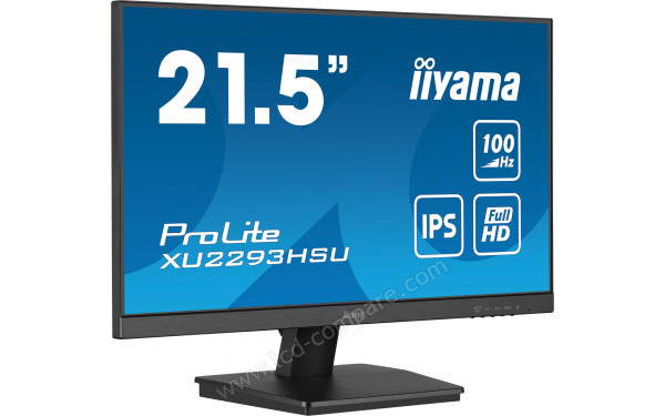 IIYAMA ProLite XU2293HSU-B6 - Vue 3/4 gauche