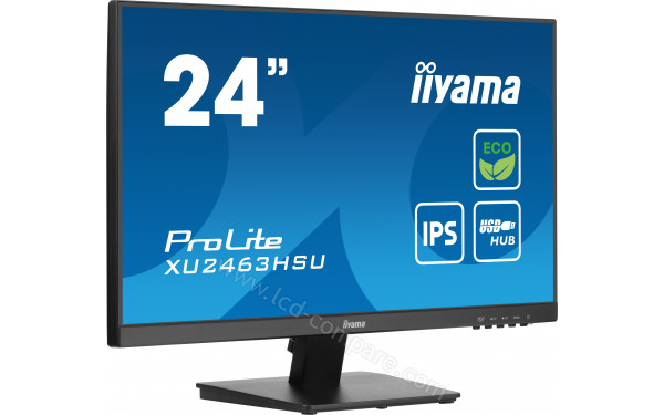 IIYAMA ProLite XU2463HSU-B1 - Vue 3/4 gauche