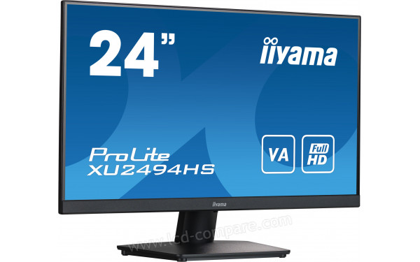 IIYAMA ProLite XU2494HS-B2 - Vue 3/4 gauche