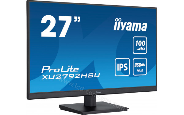 IIYAMA ProLite XU2792HSU-B6 - Vue 3/4 gauche