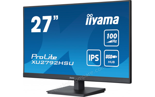 IIYAMA ProLite XU2792HSU-B6 - Vue 3/4 droite