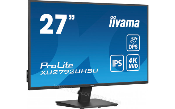 IIYAMA ProLite XU2792UHSU-B6 - Vue 3/4 gauche