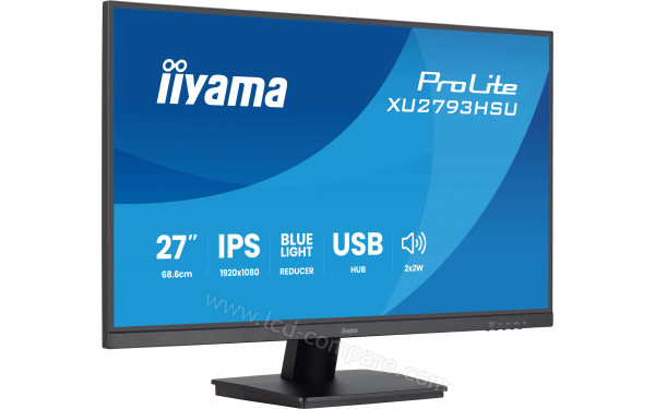 IIYAMA ProLite XU2793HSU-B7 - Vue 3/4 gauche