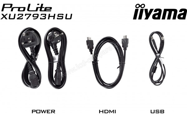 IIYAMA ProLite XU2793HSU-B7 - Accessoires