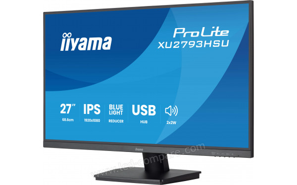IIYAMA ProLite XU2793HSU-B7 - Vue 3/4 droite