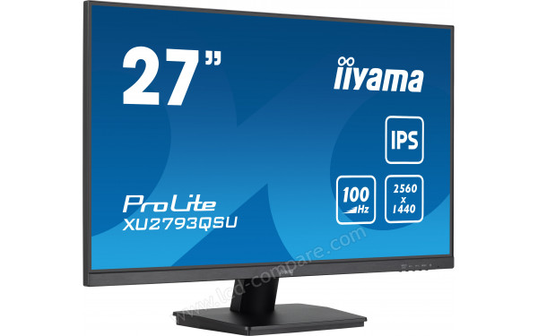 IIYAMA ProLite XU2793QSU-B6 - Vue 3/4 gauche